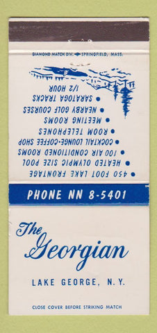 Matchbook Cover - The Georgian Lake George NY 30 Strike