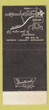 Matchbook Cover - Crescent Motel Jackson MI 30 Strike