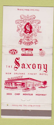 Matchbook Cover - The Saxony Motel New Orleans LA WEAR 30 Strike