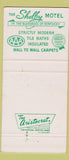 Matchbook Cover - Shelby Motel Shelbyville KY Quality Courts 30 Strike