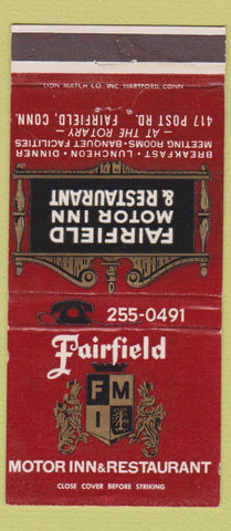 Matchbook Cover - Fairfield Motor Inn CT 30 Strike