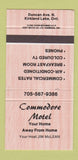 Matchbook Cover - Commodore Motel Kirkland Lake ON 30 Strike