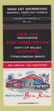 Matchbook Cover - Restaurant Bin Kin Montreal QC 30 Strike