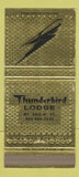 Matchbook Cover - Tunderbird Lodge Mount Snow VT 30 Strike