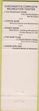 Matchbook Cover - The Western Bowling Cincinnati OH bowling WEAR