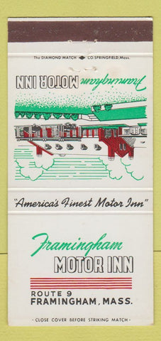 Matchbook Cover - Framingham Motor Inn MA 30 Strike