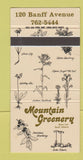 Matchbook Cover - Mountain Greenery Banff AB 30 Strike