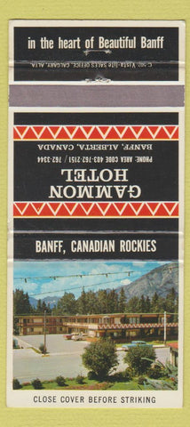 Matchbook Cover - Gammon Hotel Banff AB 30 Strike