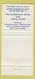 Matchbook Cover - Gammon Hotel Banff AB 30 Strike