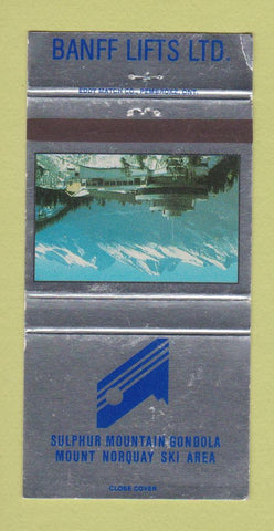 Matchbook Cover - Sulphur Mountain Gondola Ski Banff AB WEAR 30 Strike