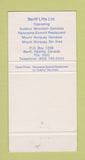 Matchbook Cover - Sulphur Mountain Gondola Ski Banff AB WEAR 30 Strike