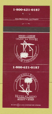 Matchbook Cover - Peppermill Resort Hotel Casino Mesquite NV 30 Strike