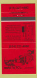 Matchbook Cover - Motel Le 60 Piedmont 30 Strike