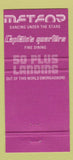 Matchbook Cover - Challenger 1 Restaurant Breslau ON 30 Strike