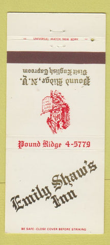 Matchbook Cover - Emily Shaw's Inn Pound Ridge NY 30 Strike