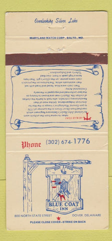 Matchbook Cover - Blue Coat Inn Dover DE WEAR 30 Strike