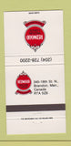 Matchbook Cover - Redwood Motor Lodge Brandon MB 30 Strike