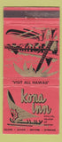 Matchbook Cover - Kona Inn Kailua Hawaii 30 Strike