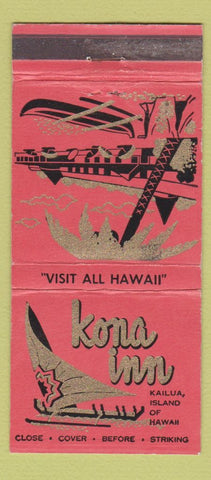 Matchbook Cover - Kona Inn Kailua Hawaii 30 Strike