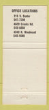 Matchbook Cover - National Bank of Royal Oak MI 30 Strike
