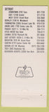 Matchbook Cover - Henderson Glass Inc Detroit MI 30 Strike
