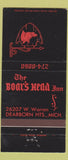 Matchbook Cover - Boar's Head Inn Dearborn Heights MI WEAR 30 Strike