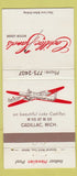 Matchbook Cover - Cadillac Sands Motor Lodge Cadillac MI 30 Strike