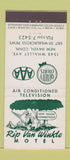 Matchbook Cover - Rip Van Winkle Motel  21 Strike Feature