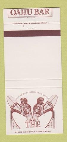 Matchbook Cover - The Oahu Bar Hawaii surfing 30 Strike
