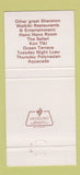 Matchbook Cover - The Oahu Bar Hawaii surfing 30 Strike