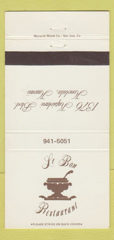 Matchbook Cover - Le Bon Restaurant Honolulu Hawaii 30 Strike