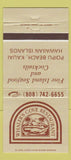 Matchbook Cover - Whaler's Cove Restaurant Kauai Hawaii 30 Strike