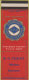 Matchbook Cover - Woodmen's Insurance RG Tilbury Madison MN SAMPLE WEAR