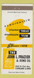 Matchbook Cover - John Frazier and Sons Mill Steel Cleveland OH 30 Strike