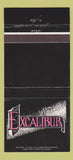 Matchbook Cover - Excalibur Southfield MI 30 Strike