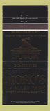 Matchbook Cover - Moro's Restaurant Allen Park MI 30 Strike