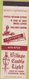 Matchbook Cover - Village Candle Light Skowhegan ME