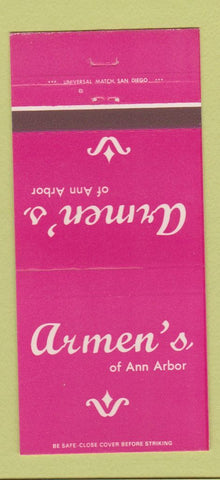Matchbook Cover - Armen's of Ann Arbor MI 30 Strike