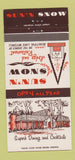 Matchbook Cover - Sun n Snow Lodge Restaurant  Cadillac West MI 30 Strike