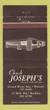 Matchbook Cover - Chuck Joseph's Steaks Detroit Berkley MI 30 Strike