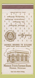 Matchbook Cover - Monroe State Savings Bank Monroe MI 30 Strike
