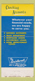 Matchbook Cover - Monroe State Savings Bank Monroe MI 30 Strike