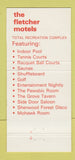 Matchbook Cover - The Fletcher Motels Alpena MI 30 Strike