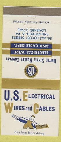 Matchbook Cover - US Electrial Wire Cables Philadelphia PA 30 Strike