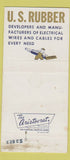 Matchbook Cover - US Electrial Wire Cables Philadelphia PA 30 Strike