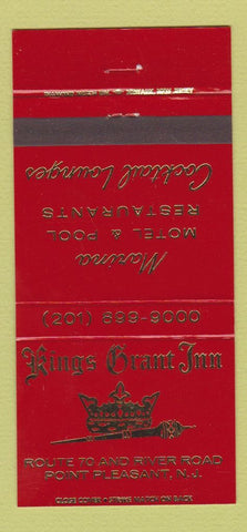 Matchbook Cover - Kings Grant Inn Point Pleasant NJ 30 Strike