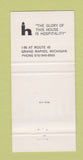 Matchbook Cover - The Treetops Grand Rapids MI lion 30 Strike