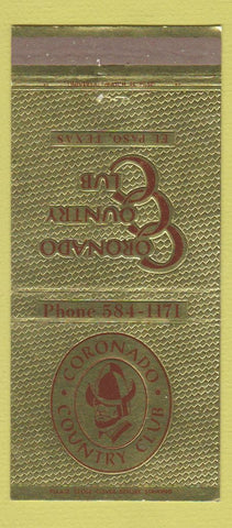 Matchbook Cover - Coronado Country Club El Paso TX 30 Strike