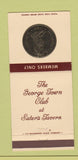 Matchbook Cover - Georgetown Club Washington DC Suter's Tavern 30 Strike