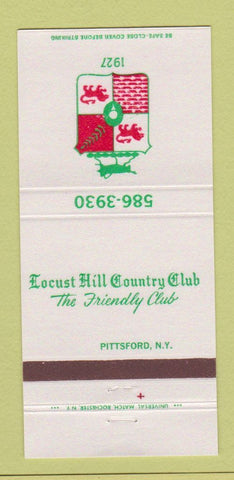 Matchbook Cover - Lucst Hill Country Club Pittsford NY 30 Strike